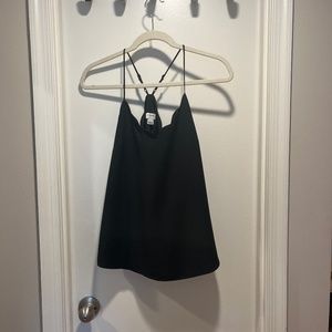 Racer back, scalloped neckline tank top
